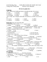 Đề thi trắc nghiệm lần 2 ppt