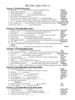 ÔN TẬP ANH VĂN 12 pps