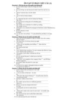 ÔN TẬP VỀ PHẦN VIẾT CÂU (1) ppsx