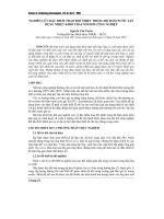 Báo cáo nghiên cứu khoa học: 