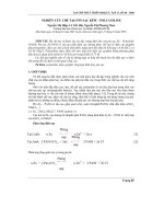 Báo cáo nghiên cứu khoa học: 