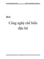 Báo cáo thí nghiệm thực phẩm II - Bài 6 potx