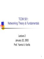 Networking Theory and Fundamentals - Lecture 2 potx