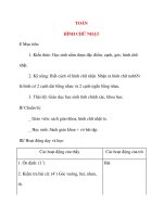 Giáo án lớp 4: TOÁN HÌNH CHỮ NHẬT docx