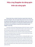 Hiệu ứng Doppler do dòng spin trên các sóng spin potx