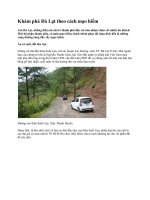 Khám phá Đà Lạt theo cách mạo hiểm doc