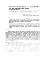 Báo cáo nghiên cứu khoa học: 