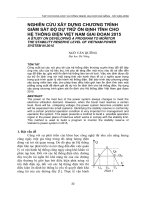 Báo cáo nghiên cứu khoa học: 