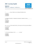 Đề thi toefl tiếng anh của trung tâm BBC - 10 pot