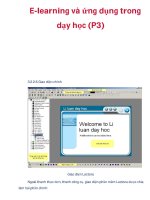 E-learning và ứng dụng trong dạy học (P3) doc