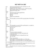 TRẮC NGHIỆM SINH HỌC:ĐỘT BIẾN ĐA BỘI pdf