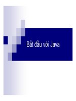 Bắt đầu với lập trình Java phần 1 pps