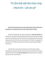 Từ Giờ trái đất đến hiệu ứng nhà kính - Lên án ai? docx