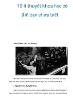 10 lí thuyết khoa học có thể bạn chưa biết ppsx