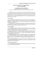 Báo cáo nghiên cứu khoa học: 