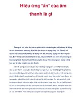 Hiệu ứng “ẩn” của âm thanh là gì docx