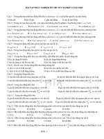 BÀI TẬP TRẮC NGHIỆM ÔN THI TỐT NGHIỆP VÀ ĐẠI HỌC pot