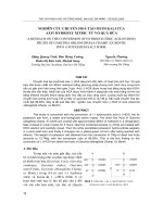 Báo cáo nghiên cứu khoa học: 