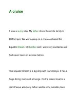 A cruiseIt was a sunny day docx