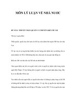 MÔN LÝ LUẬN VỀ NHÀ NUƠC ppsx