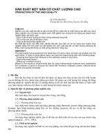 Báo cáo nghiên cứu khoa học: 