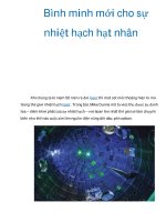 Bình minh mới cho sự nhiệt hạch hạt nhân docx