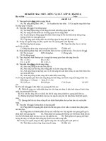 ĐỀ KIỂM TRA 1 TIẾT MÔN : VẬT LÝ LỚP 12 - Mã đề :1A pptx