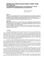 Báo cáo nghiên cứu khoa học: 