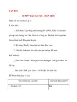 Giáo án lớp 4: TẬP ĐỌC ĐI MÁY BAY HÀ NỘI – ĐIỆN BIÊN doc