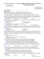 KỲ THI TỐT NGHIỆP TRUNG HỌC PHỔ THÔNG NĂM 2008 Môn thi: SINH HỌC, mã đề 236 ppsx