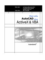 Phát triển AutoCAD bằng ActiveX & VBA - Ứng dụng mẫu ppt