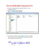 Thủ thuật Windows XP: Xóa các thành phần trong menu New ppt