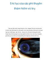 5 kỉ lục của các phi thuyền thám hiểm vũ trụ pps