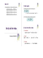 Xử lý tín hiệu số - Chương 5 ppsx