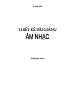 Thiết kế bài giảng âm nhạc 8 part 1 ppsx