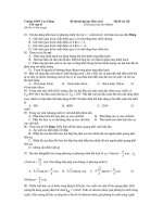 Đề thi thử đại học Môn vật lí - Mã đề 120 pdf