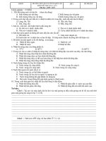 KIỂM TRA HỌC KỲ II LÝ 6 Năm học 2010 – 2011 ĐỀ 1 ppsx