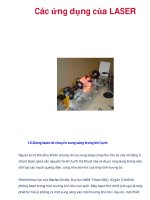 Các ứng dụng của LASER docx