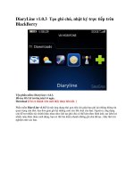 DiaryLine v1.0.3 Tạo ghi chú, nhật ký trực tiếp trên BlackBerry docx