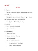 Giáo án lớp 4: Ngữ pháp BỔ NGỮ pot