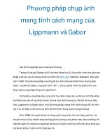 Phương pháp chụp ảnh mang tính cách mạng của Lippmann và Gabor ppt
