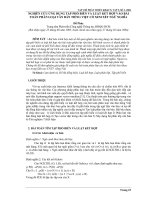 Báo cáo nghiên cứu khoa học: 