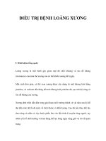 ĐIỀU TRỊ BỆNH LOÃNG XƯƠNG pptx