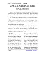 Báo cáo nghiên cứu khoa học: 