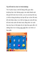 Tạo đồ chơi ảo cho trẻ trên desktop ppt