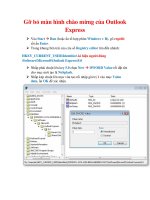 Thủ thuật Windows XP: Gỡ bỏ màn hình chào mừng của Outlook Express ppsx