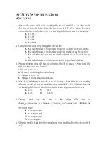 150 CÂU TN ÔN TẬP THI TN NĂM 2011 MÔN VẬT LÝ pps