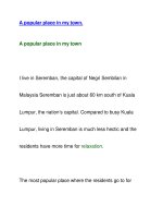 A popular place in my town. pptx