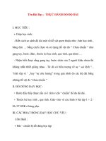 Giáo án lớp 1 môn Toán: Tên Bài Dạy : THỰC HÀNH ĐO ĐỘ DÀI doc