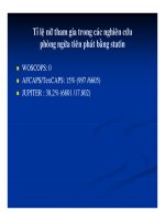 Lợi Ích Của Phòng Ngừa Tiên Phát Bằng Statin: Nghiên Cứu JUPITER Phần 6 pot